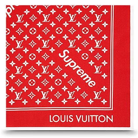 louis vuitton x supreme bandana|louis vuitton bandana price.